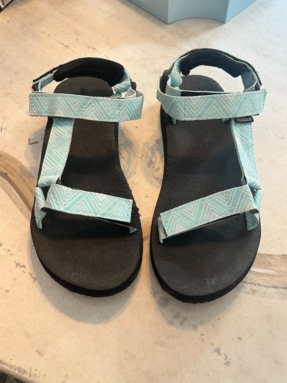 Muboliy Turqoise Soft-padded Strappy Hiking Sandals Outdoor